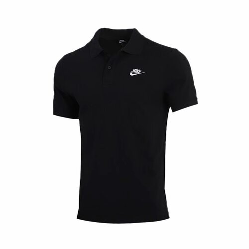 Nike Sportswear 纯色Logo休闲运动翻领短袖Polo衫男款CJ4457-010