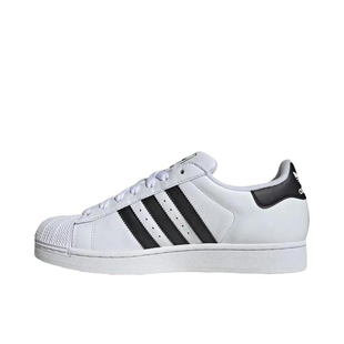 亮白 adidas 黑色IH8659 轻便贝壳头 板鞋 Originals Superstar