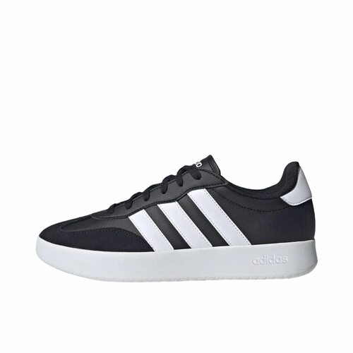 adidas BARREDA 舒适简约 低帮 板鞋 男女同款 黑色JI2307