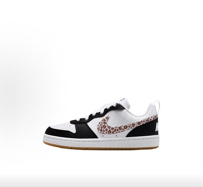 NikeCourt Borough 舒适 儿童板鞋 白黑棕 男女同款IR0566-001