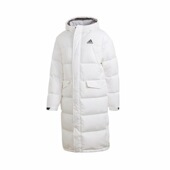 LONG 冬季 DOWN adidas 保暖运动长款 连帽羽绒服 男款 亮白GK0665
