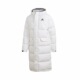 保暖运动长款 DOWN 连帽羽绒服 冬季 亮白GK0665 adidas 男款 LONG