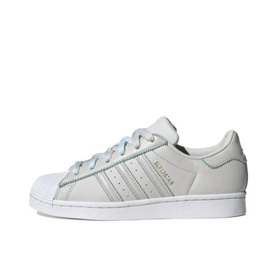 adidas originals SUPERSTAR 合成革 低帮 板鞋 女款 灰色GX2010
