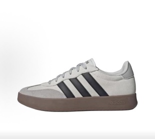 adidas BARREDA  薄底 T头鞋 低帮 德训鞋 男女同款 灰色JQ4234