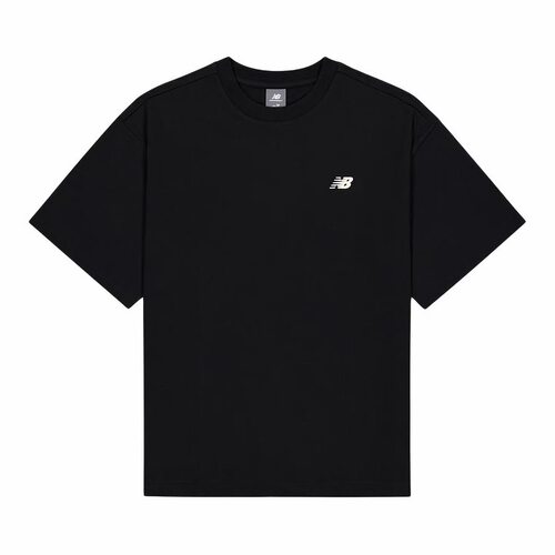 New Balance Shifted 美式复古纯色字母印花T恤 男款AMT52300-BK