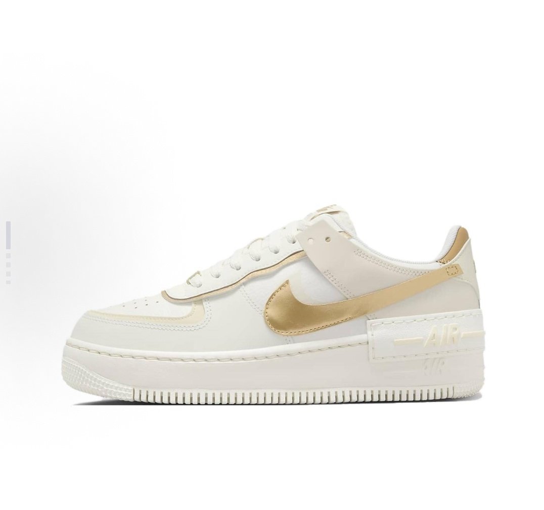 Nike Air Force 1 Shadow 百搭 低帮 板鞋 女款 白金色DZ1847-108,运动鞋new,板鞋,淘宝优惠券,粉丝福利购,淘宝优惠卷