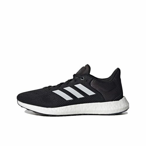adidas Pure Boost 21 织物透气 低帮跑步鞋 男女同款 黑白GW4832