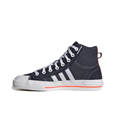 adidas originals Nizza Hi Rf 帆布 耐磨 高帮 板鞋 男女H67835