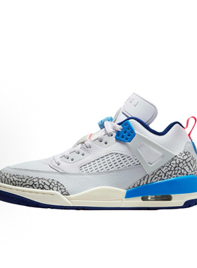 Jordan Spizike 经典耐穿 低帮 复古篮球鞋 男款 白色 FQ1759-110