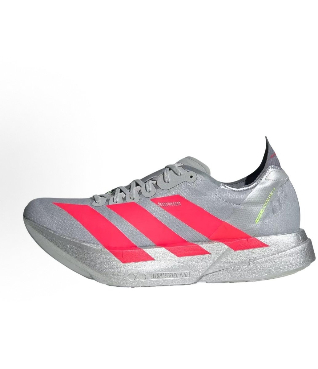 adidas Adizero Adios Pro 4 舒适耐磨 跑步鞋 男款 金属银JR6372