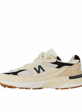 New Balance NB 993 舒适百搭 皮革 低帮跑步鞋 男款 米色U993WS