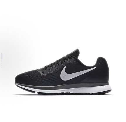 Nike Pegasus 34 飞马34舒适 低帮  女款 黑白880560-001