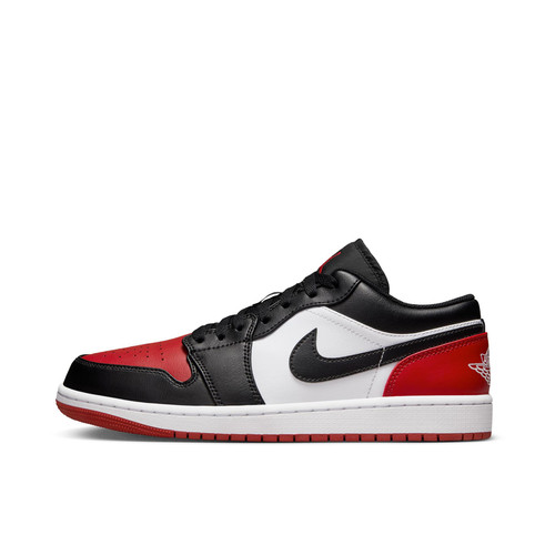 Jordan Air Jordan 1 Low低帮 篮球鞋 男款 黑红脚趾 553558-161