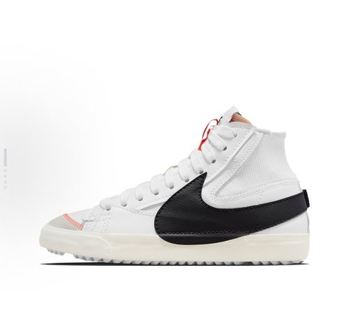 Nike Blazer '77 Jumbo 中帮 板鞋 男女同款 白黑DD3111-100