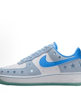 Nike Air Force 1 百搭舒适  低帮 板鞋 女款 冰蓝色HQ8051-400