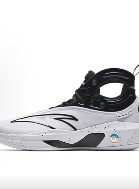 Anta安踏 KT8 汤普森8代 黑八 高帮 篮球鞋 男款 黑白112331101-1