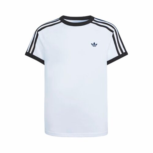 adidas originals 3 恤美式Logo条纹圆领套头短袖  儿童款KE0920