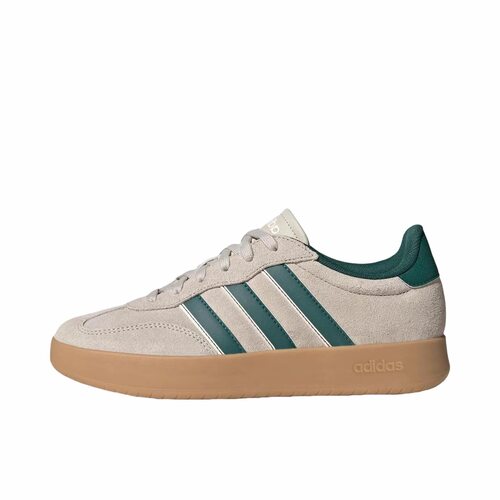 adidas BARREDA 舒适简约薄底 低帮 板鞋 女款 棕色JP7106