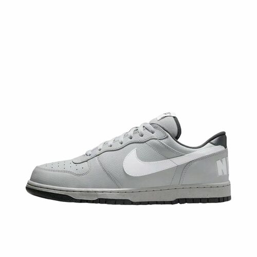Nike Big 皮革 舒适 低帮 板鞋 男款 灰色355152-017