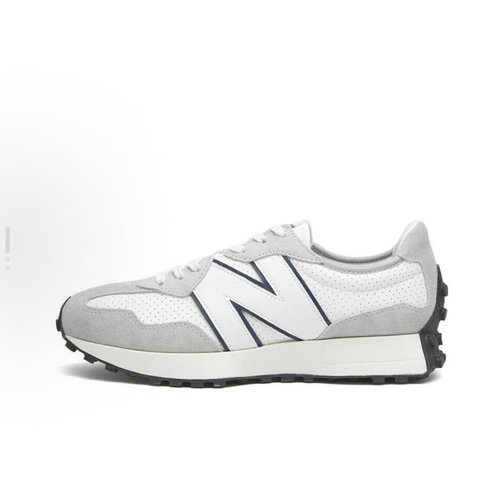 New Balance NB 327 低帮 跑步鞋 男女同款 白灰MS327NH