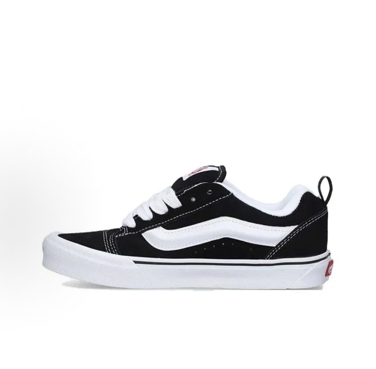 Vans Knu Skool 潮流休闲薄底 低帮 板鞋WN0009QC6BT1(白色内里)