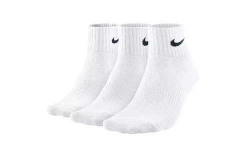 Nike 休闲透气运动短袜 男女同款 【三双装】 白色SX4706-101