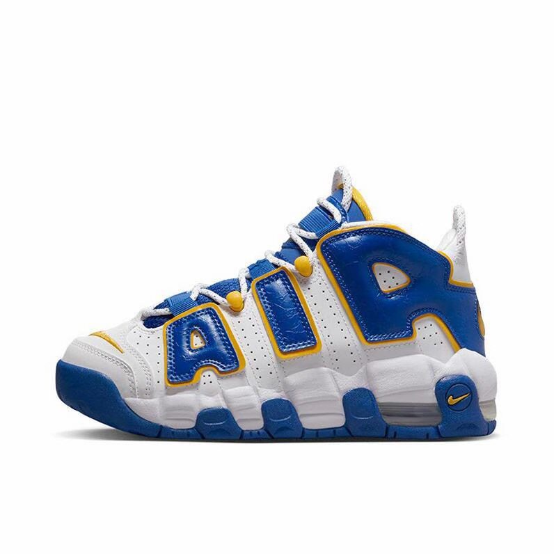 NikeAir More Uptempo 中帮 篮球鞋 白蓝色 男女同款DZ2759-141