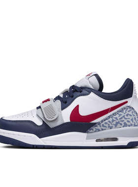 Air Jordan Legacy 312魔术贴休闲鞋GS/白色/蓝色/红色CD9054-164