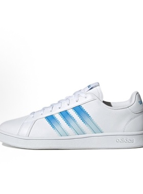 adidas neo GRAND COURT Beyond 合成革 板鞋 男款 白蓝GY9629