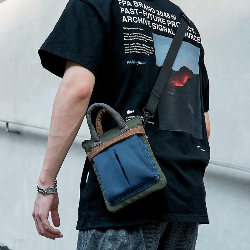 男士斜挎包手包相机包日系背包休闲便携挂包男款潮流通勤单肩包包
