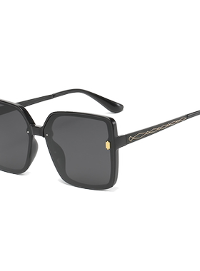 时尚大框黑色墨镜女大脸显瘦