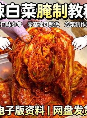 韩式辣白菜家常腌制配方步骤讲解零基础自制泡菜完整电子版教程