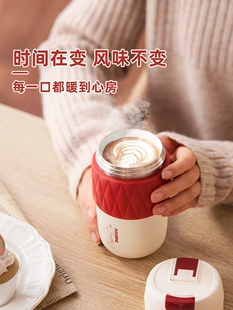 bablov保温杯女生高颜值吸管杯子陶瓷内胆咖啡杯随行便携水杯礼物