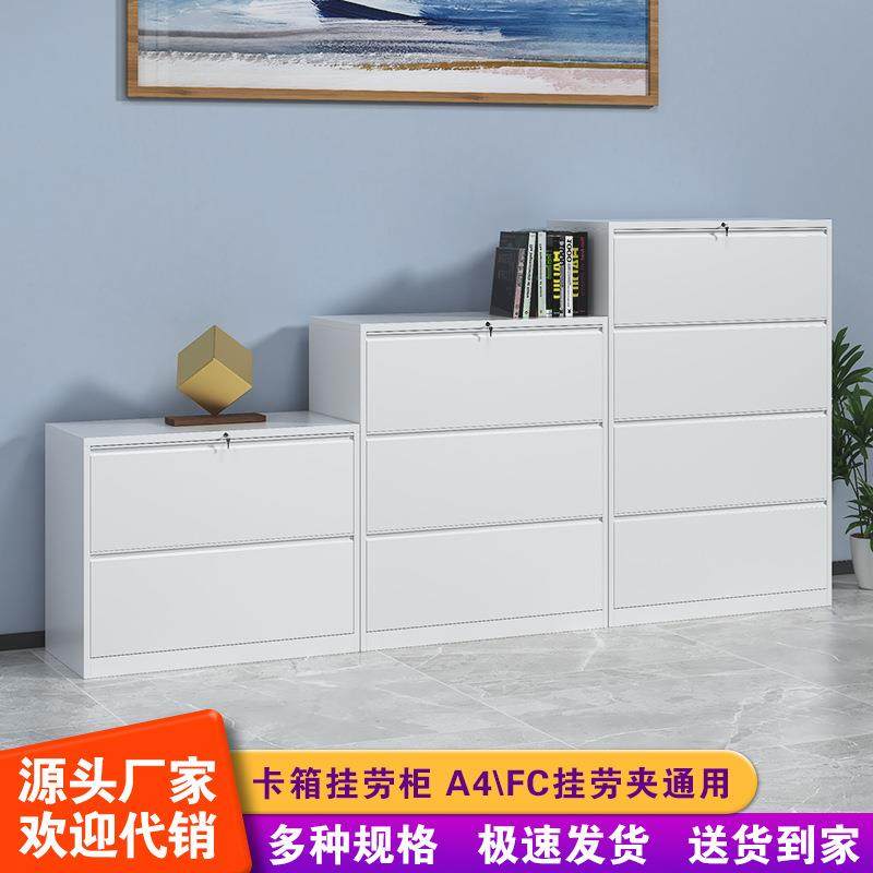 宽卡箱钢制加厚卡箱档案资料挂劳柜二三四斗卡箱文件柜铁皮矮柜子