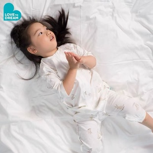 Lovetodream婴儿童防惊跳睡袋薄款 睡衣爬服 连体分腿睡袋宝宝四季
