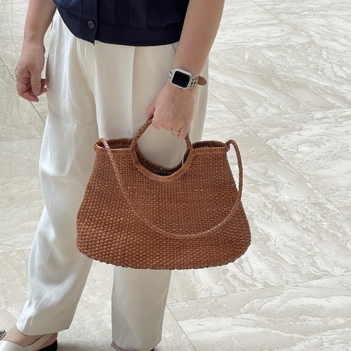 编织包手提包复古牛皮复古法式