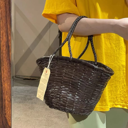 正品现货Dragon diffusion8895/8894牛皮编织包法式单肩手提包