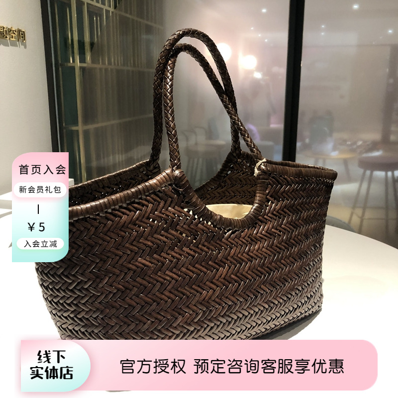 牛皮森系文艺手提包大容量
