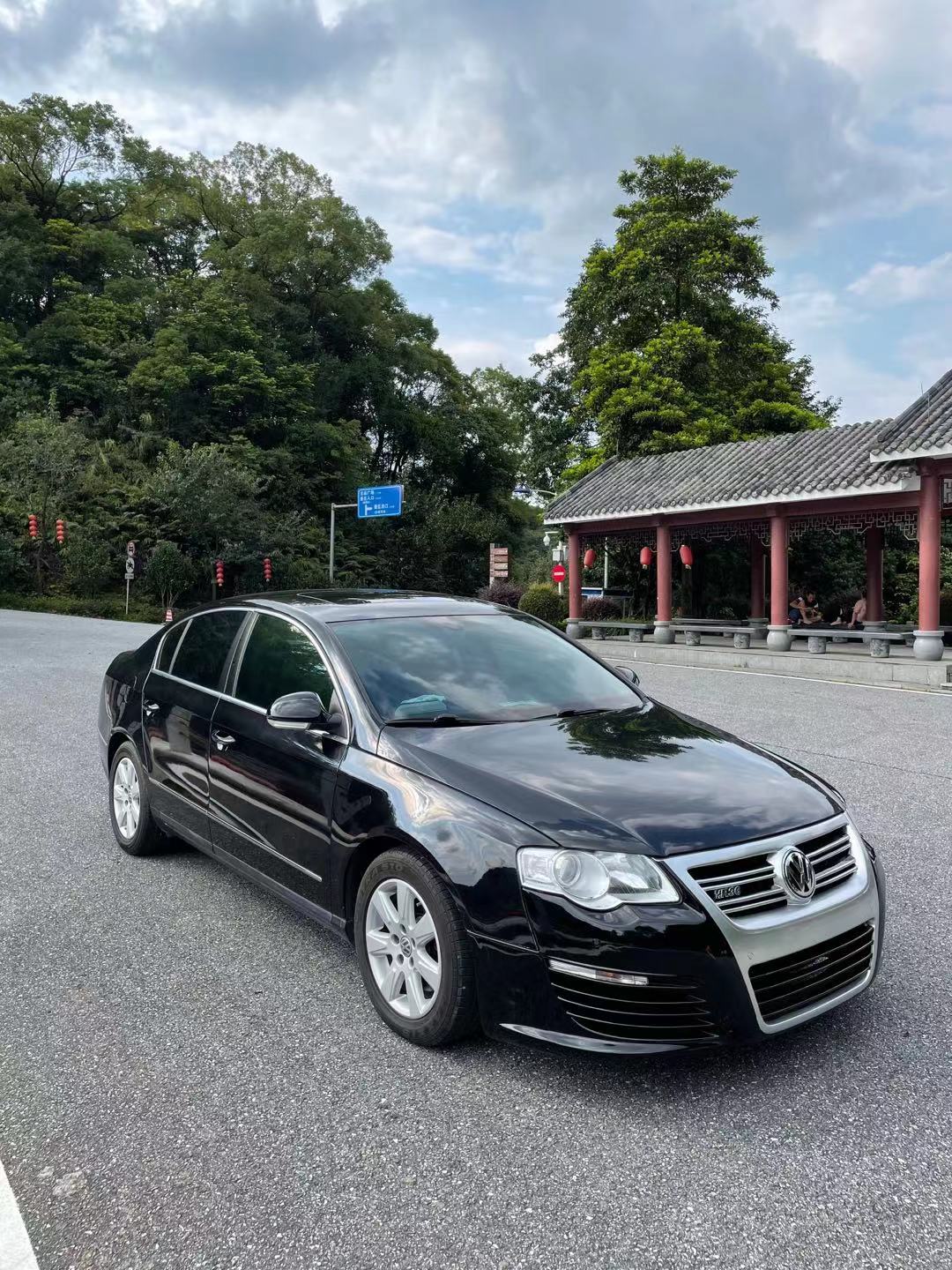 适用于大众迈腾b6改装r36前杠大包围07 08 09 10 11 12年车