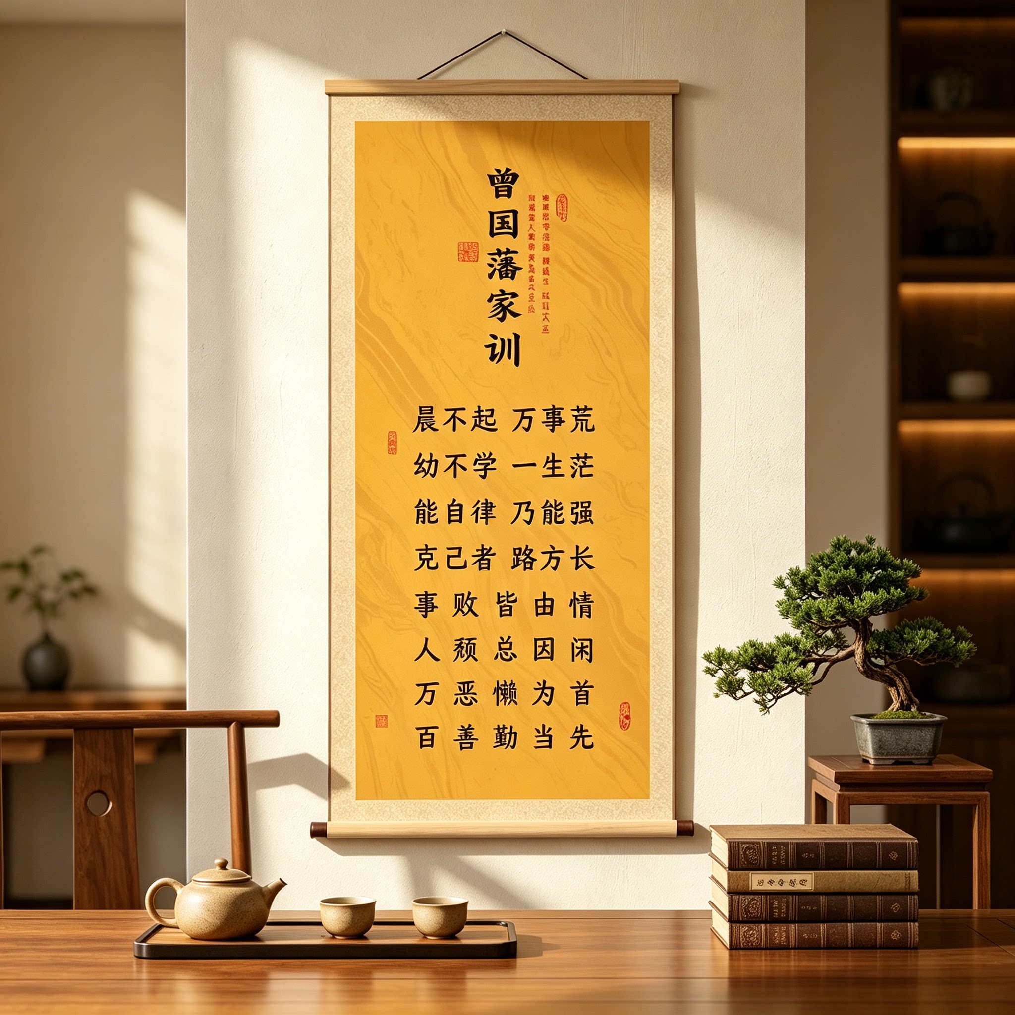 曾国藩家训挂画家规挂图励志家风