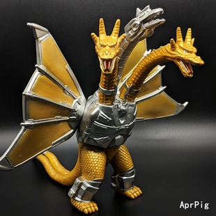 哥斯拉2019基多拉可动手办玩具模型车载摆件怪兽之王男孩生日礼物