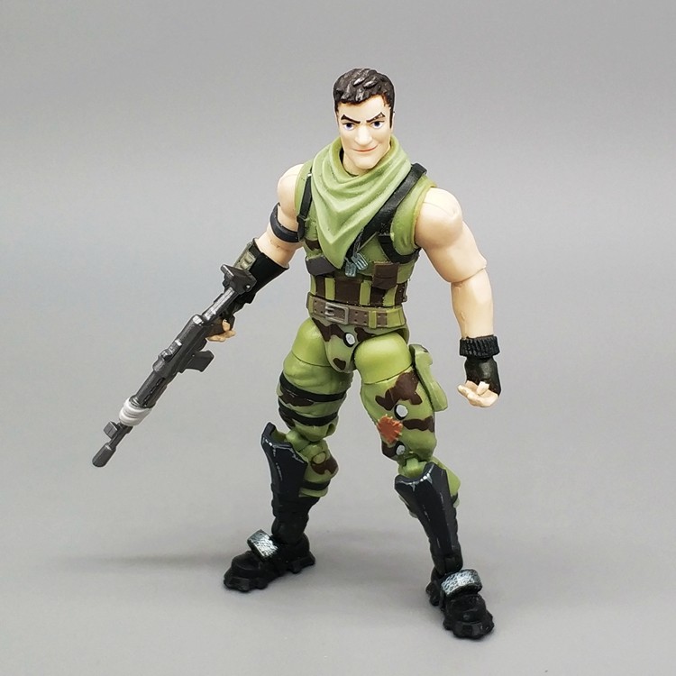 3.75寸堡垒之夜手办狼人忍者兵人特种部队可动人偶夺宝奇兵模型