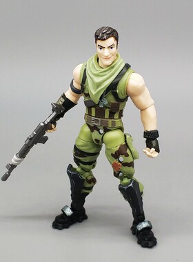 3.75寸堡垒之夜手办狼人忍者兵人特种部队可动人偶夺宝奇兵模型