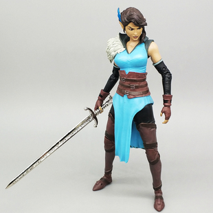 7寸巫师权力的游戏中世纪女剑士精灵可动人偶玩具模型 麦克法兰