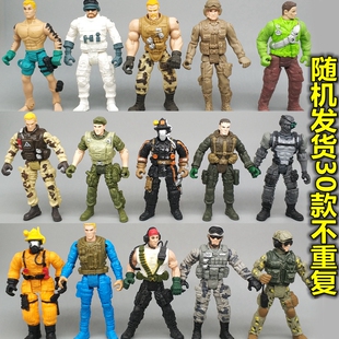 3.75寸特种部队手办潜水员工兵特种部队可动人偶夺宝奇兵散货玩具