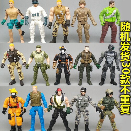 3.75寸特种部队手办潜水员工兵特种部队可动人偶夺宝奇兵散货玩具