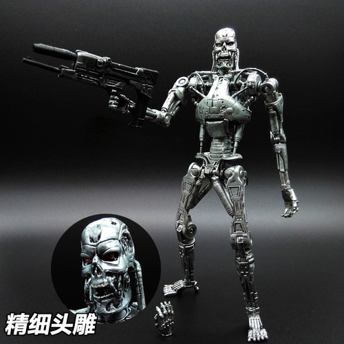 阿诺 终结者未来战士手办模型玩具T800 T1000机械骨架6 生日礼物