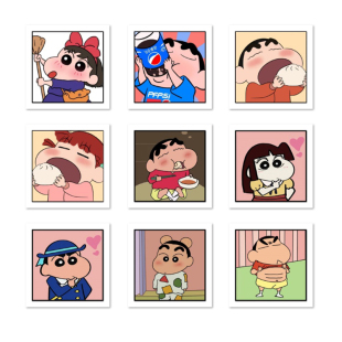 蜡笔小新野原新之助卡通动漫 diy填色数字油画家居墙壁装饰挂画