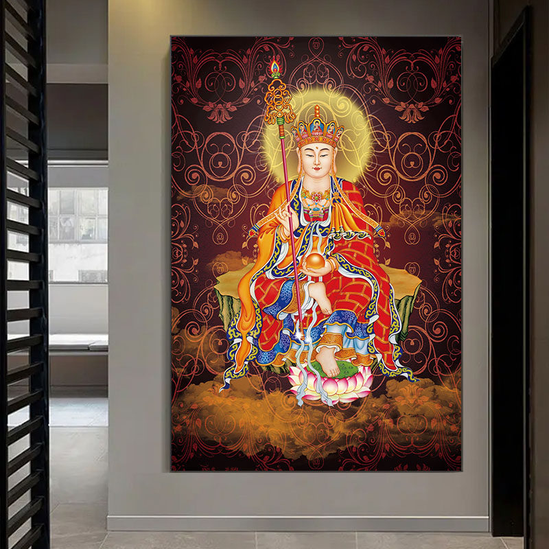 唐卡地藏王菩萨佛像diy数字油画