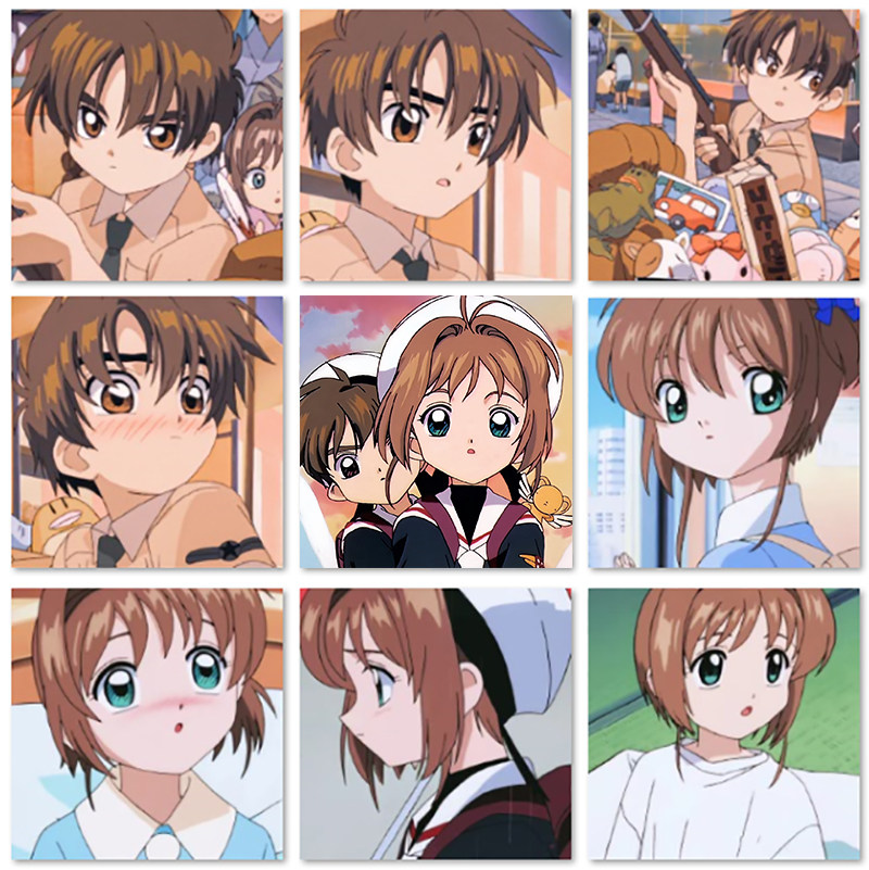 魔卡少女樱百变小樱木之本樱李小狼情侣diy数字油画手绘装饰画